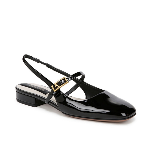 Franco Sarto Shoes - Franco Sarto Destin Elegant Black Patent Leather Slingback Shoes New In Box $135